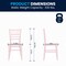 Emma and Oliver Child’s All Occasion Resin Chiavari Chair for Home or Home Based Rental Business